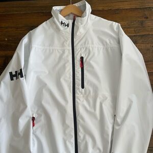 Helly Hansen Men’s Crew Jacket. White. XXL. In excellent condition.